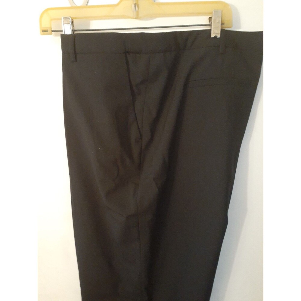 Lands End 20 Tall Women's Dress Pants  Black Wool Blend New $95 Retail